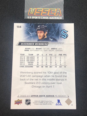 2022-23 Upper Deck Series 1 Hockey #154 - Alexander Wennberg - Seattle Kraken