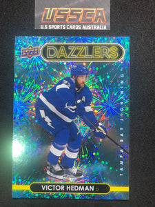 2021-22 Upper Deck Series Two #DZ-91 - Dazzlers Blue - Victor Hedman - Tampa Bay Lightning