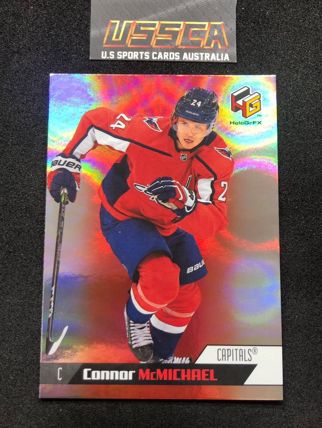 2020-21 Upper Deck Extended Series - HoloGrFX #HG-17 Connor McMichael - Washington Capitals