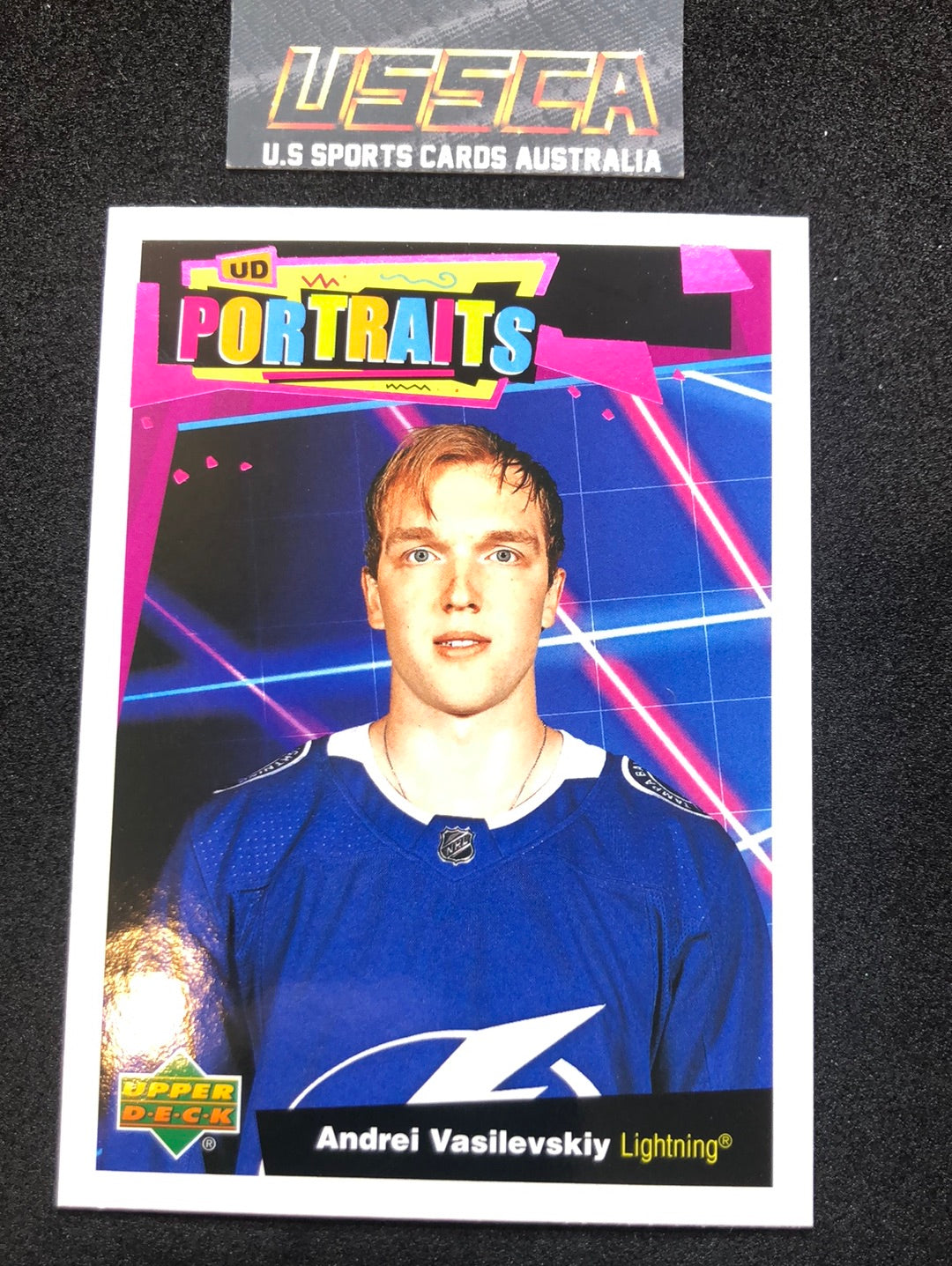 2020-21 Upper Deck Series 1 - UD Portraits #P-10 Andrei Vasilevskiy - Tampa Bay Lightning