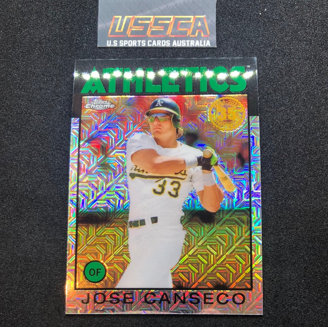 2021 Topps - Silver Pack 1986 Chrome Baseball #86BC-2 - Jose Canseco - Oakland Athletics