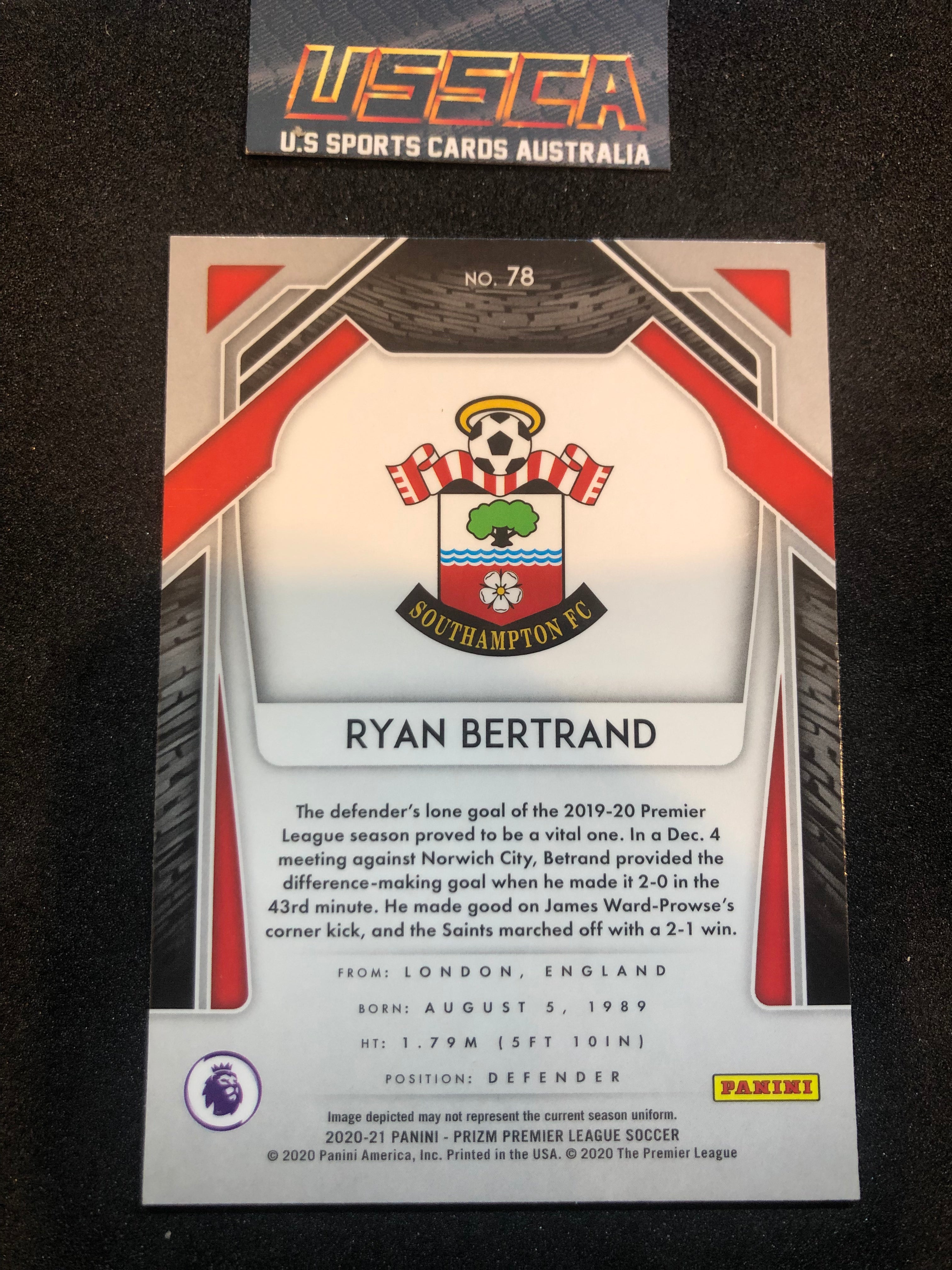 2020-21 Panini Prizm Premier League - Ryan Bertrand #078 - Southampton FC