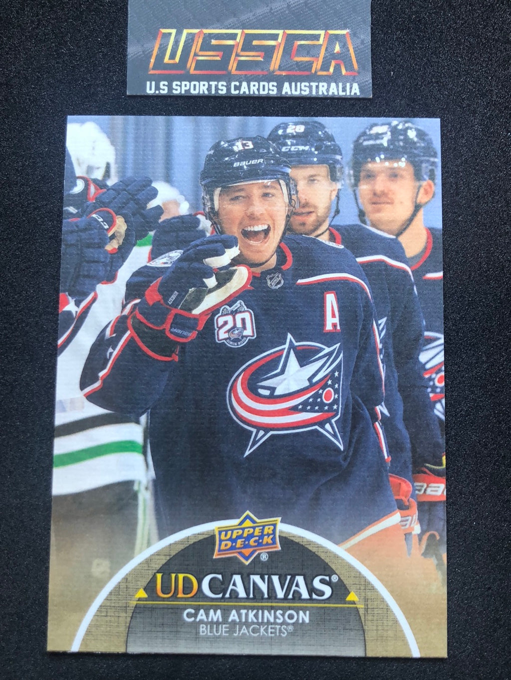 2021-22 Upper Deck Series Two #C23 - UD Canvas - Cam Atkinson - Columbus Blue Jackets