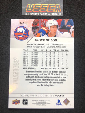 2021-22 Upper Deck Series Two #365 - Brock Nelson - New York Islanders