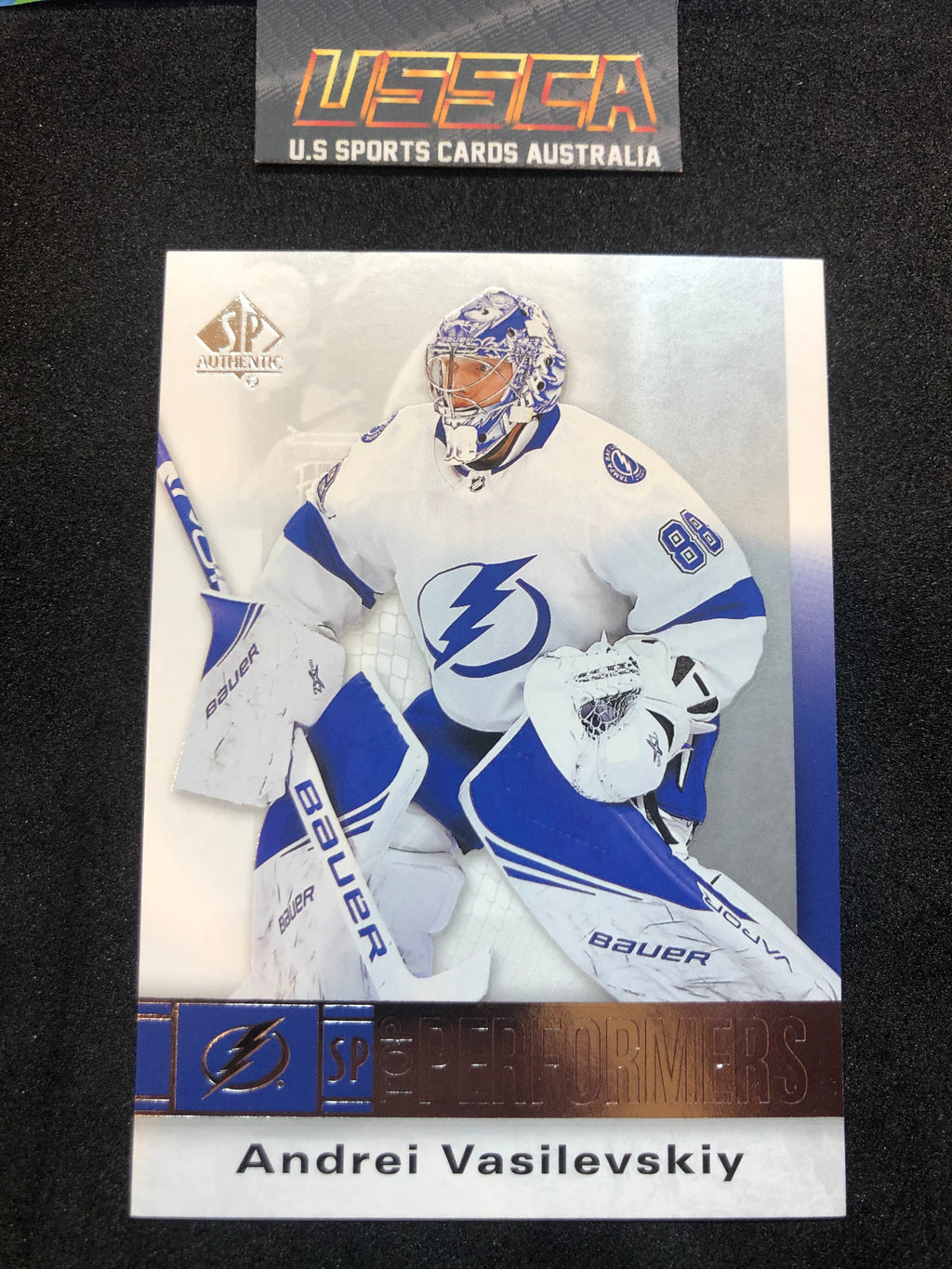 2020-21 Upper Deck SP Authentic Hockey - Top Performers #TP-AV - Andrei Vasilevskiy - Tampa Bay Lightning