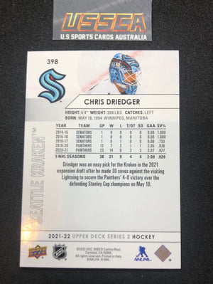 2021-22 Upper Deck Series Two #398 - Chris Dreidger - Seattle Kraken