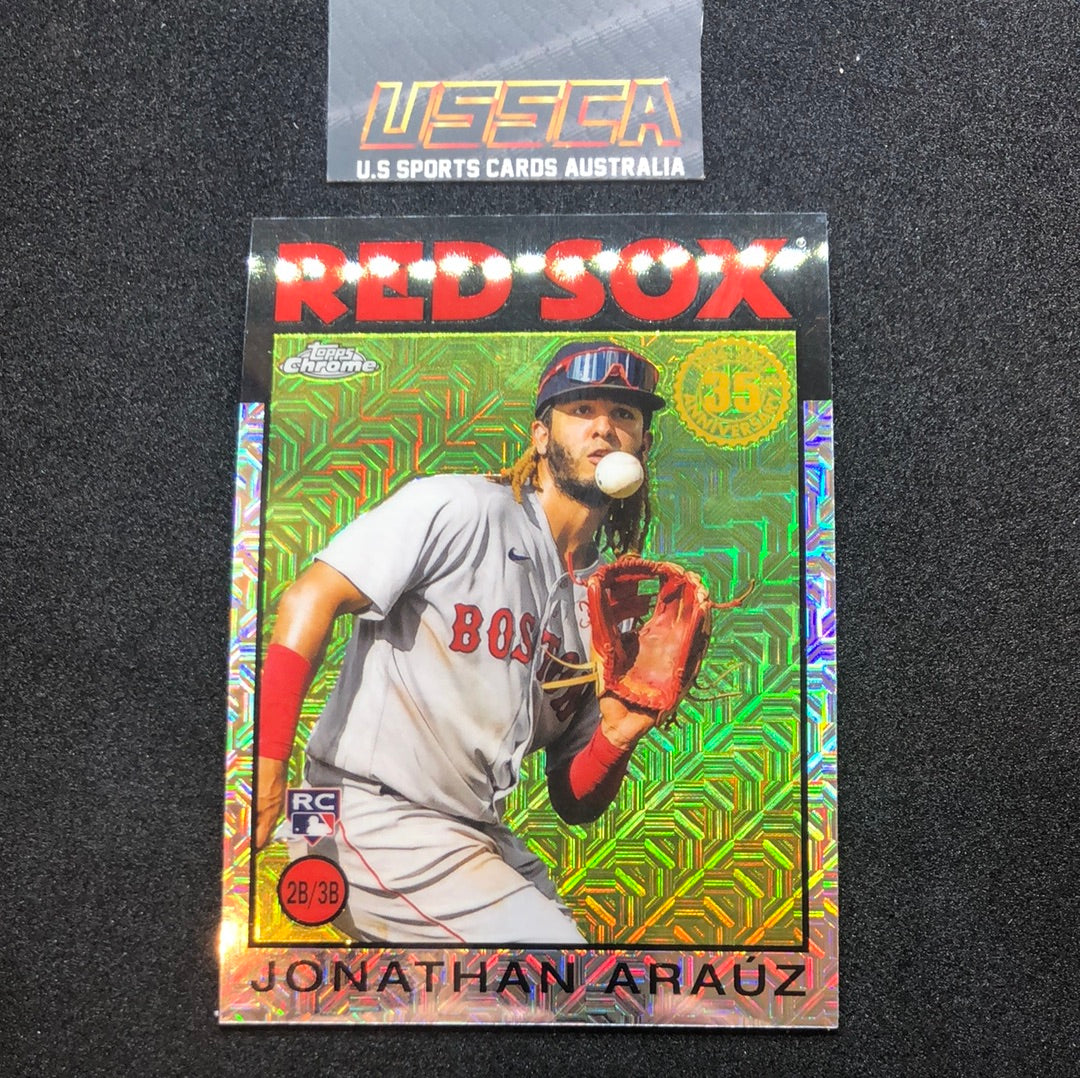 2021 Topps - Silver Pack 1986 Chrome Baseball #86BC-87 - Jonathan Arauz - Boston Red Sox