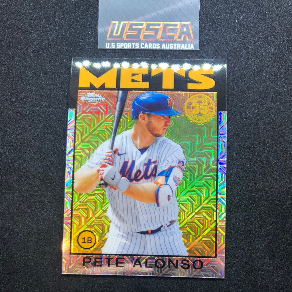 2021 Topps - Silver Pack 1986 Chrome Baseball #86BC-65 - Pete Alonso - New York Mets