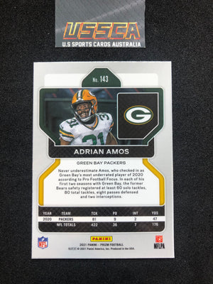 2021 Panini Prizm - [Base] #143 - Adrian Amos - Green Bay Packers