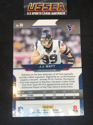 2020 Panini Prizm Football #80 J.J. Watt - Houston Texans