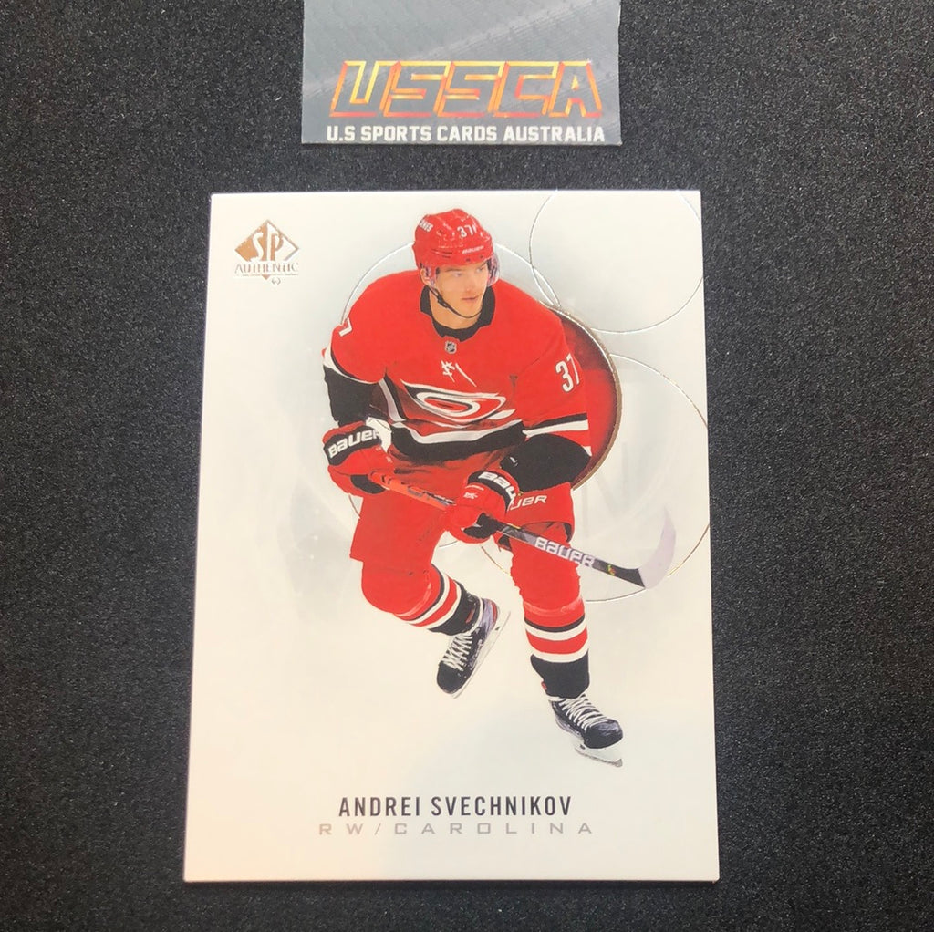 2020-21 Upper Deck SP Authentic Hockey (Base) #081 - Andrei Svechnikov - Carolina Hurricanes