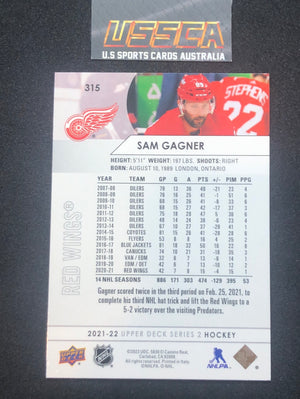 2021-22 Upper Deck Series Two #315 - Sam Gagner - Detroit Red Wings