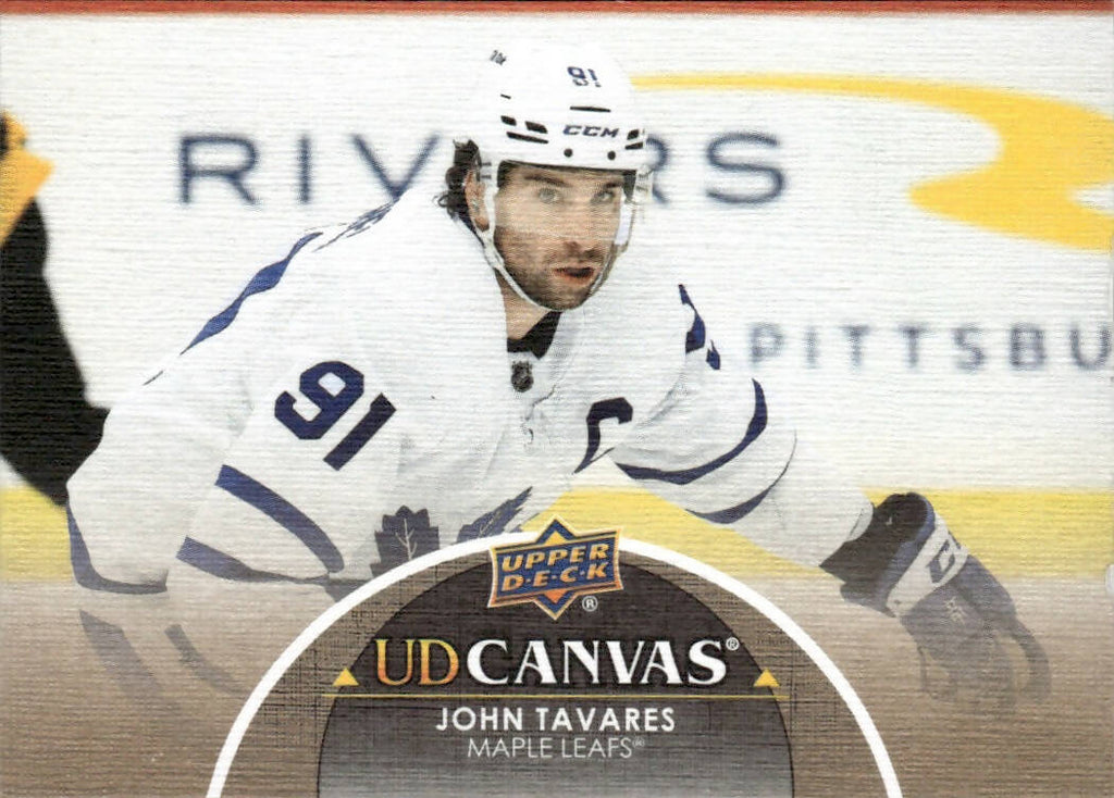 2021-22 Upper Deck Series 2 Hockey - UD Canvas #C197 John Tavares - Toronto Maple Leafs