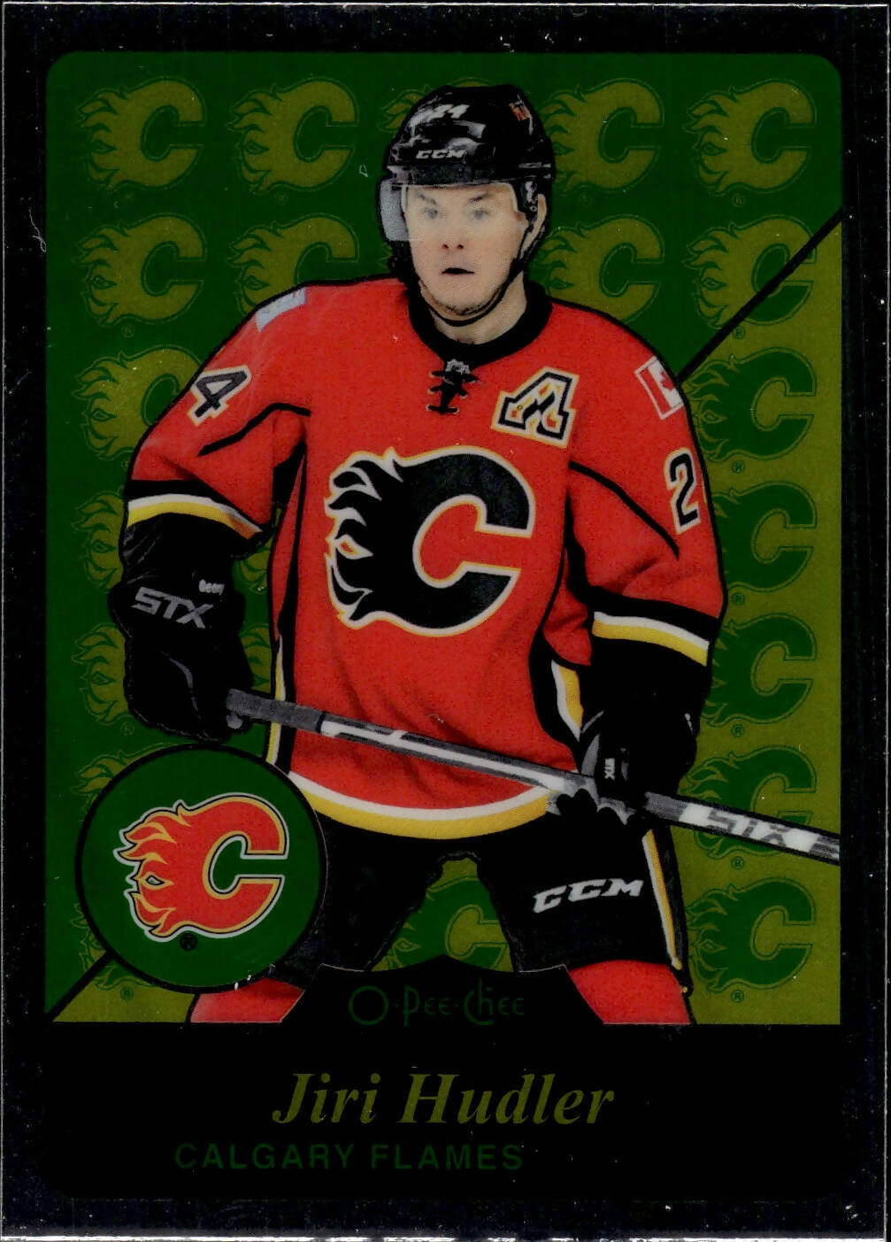 2015-16 O-Pee-Chee Platinum Hockey Retro #R41 Jiri Hudler - Calgary Flames