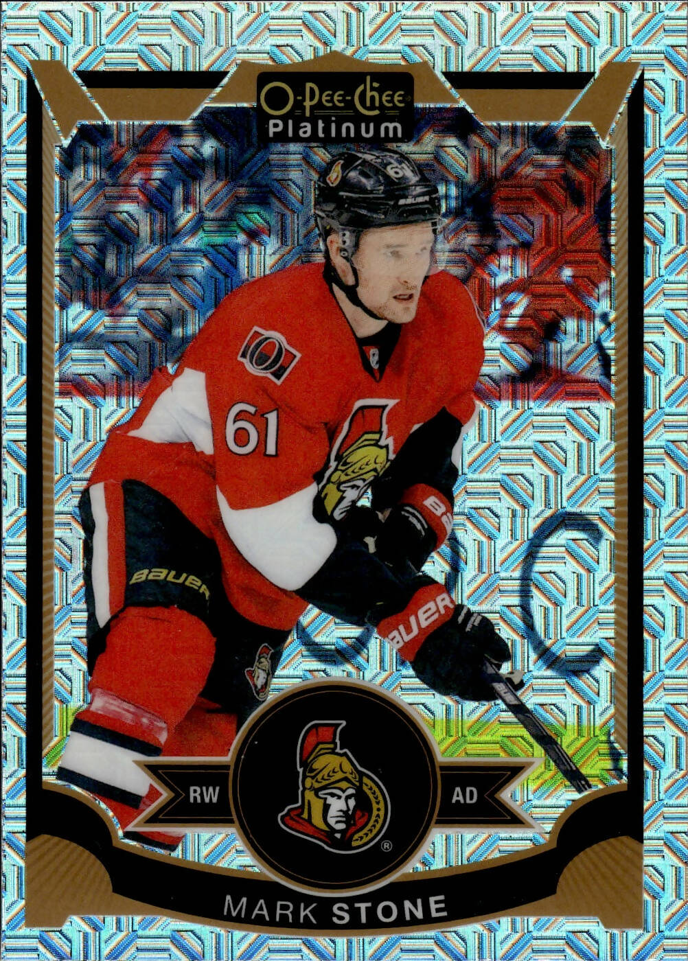 2015-16 O-Pee-Chee Platinum Hockey Traxx #36 Mark Stone - Ottawa Senators