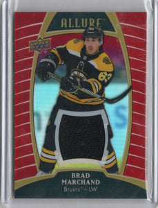 2019-20 Upper Deck Allure Hockey - Base - Red Rainbow Jersey #14 Brad Marchand - Boston Bruins