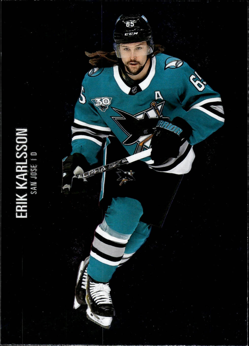 2021-22 Upper Deck Skybox Metal Universe Hockey Base #59 Erik Karlsson - San Jose Sharks