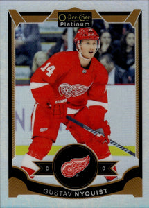 2015-16 O-Pee-Chee Platinum Hockey White Ice /199 #143 Gustav Nyquist - Detroit Red Wings