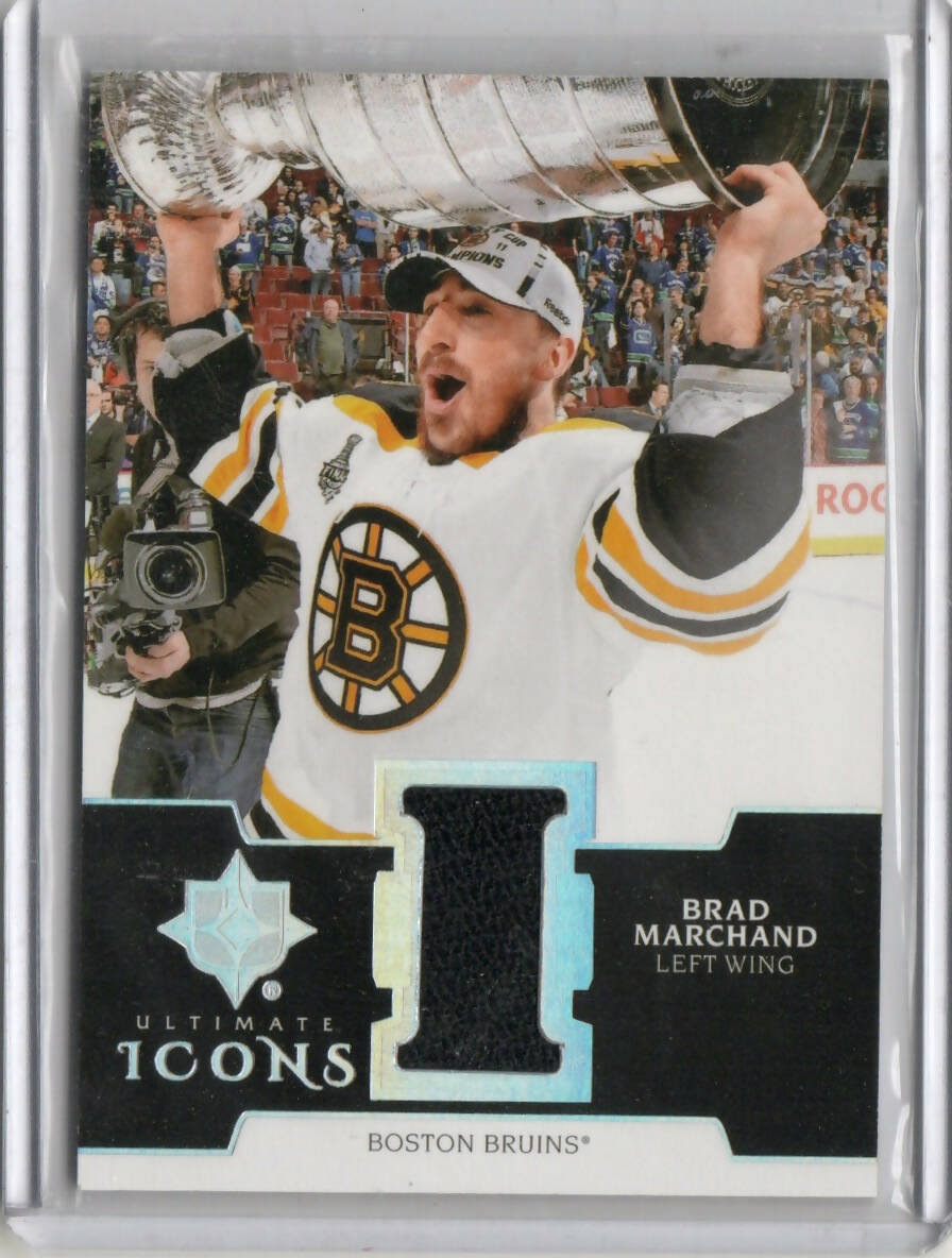 2018-19 Upper Deck Ultimate Collection Hockey - Ultimate Icons - Black #UI-BM Brad Marchand - Boston Bruins