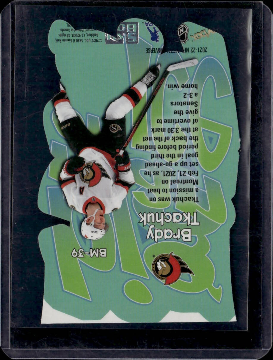 2021-22 Upper Deck Skybox Metal Universe Hockey Big Man On Ice #BM-39 Brady Tkachuk - Ottawa Senators