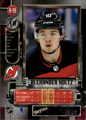 2021-22 Upper Deck Skybox Metal Universe Hockey 1997-98 Retro Rookie #R-39 Alexander Holtz - New Jersey Devils